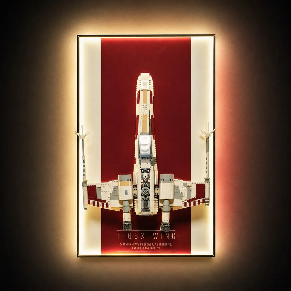 Display Wall Mount for LEGO® Star Wars™ X-Wing Starfighter™ 75355