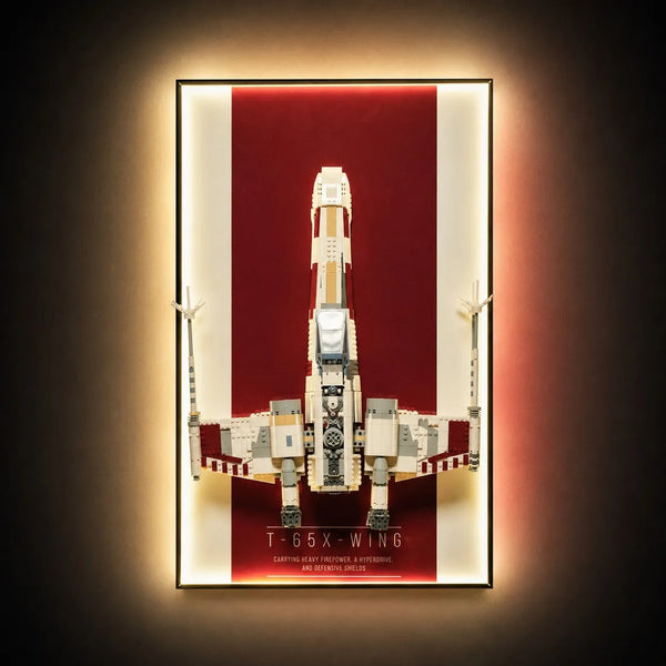 Display Wall Mount for LEGO® Star Wars™ X-Wing Starfighter™ 75355