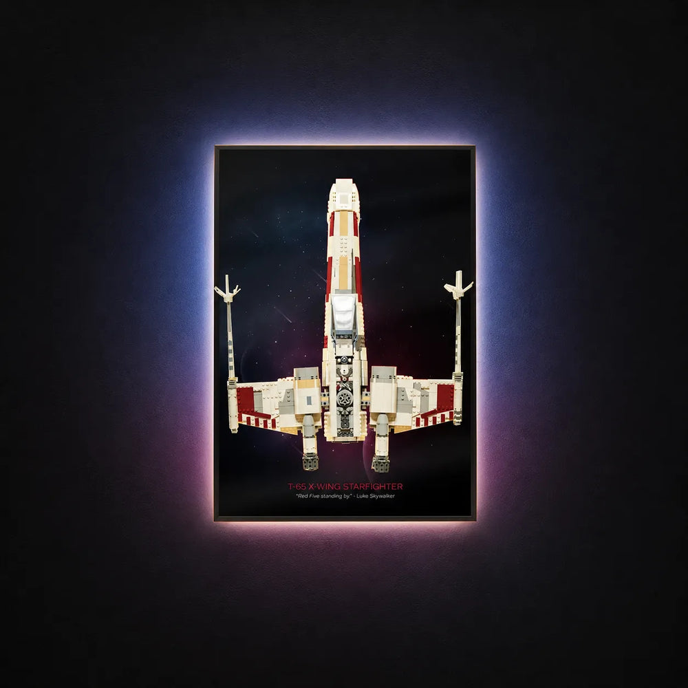 Wall Display Frame for LEGO® Star Wars™ X-Wing Starfighter™ 75355