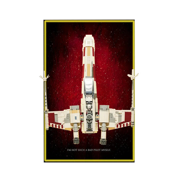 Wall Display Frame for LEGO® Star Wars™ X-Wing Starfighter™ 75355 |Crimson Nebula