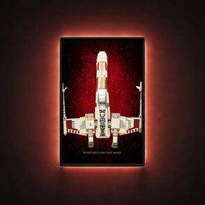 Wall Display Frame for LEGO® Star Wars™ X-Wing Starfighter™ 75355 |Crimson Nebula