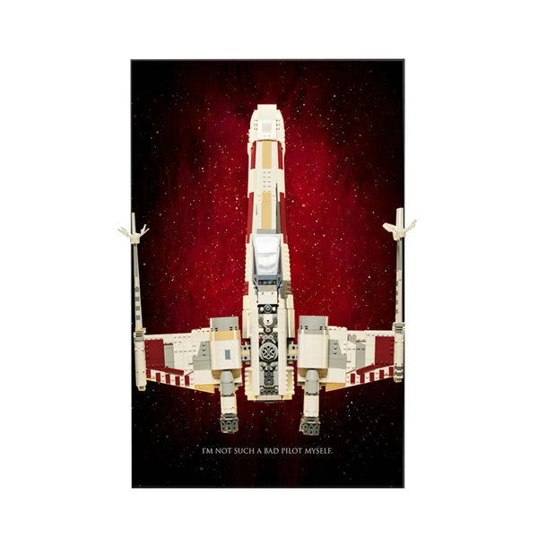 Wall Display Frame for LEGO® Star Wars™ X-Wing Starfighter™ 75355 |Crimson Nebula