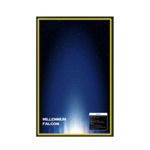 Wall Display Frame Compatible with Lego® Star Wars™ The Dark Falcon 75389 Style B