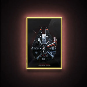 Wall Display Frame Compatible with Lego® Star Wars™ The Dark Falcon 75389 Style B