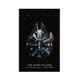 Wall Display Frame Compatible with Lego® Star Wars™ The Dark Falcon 75389 Style B