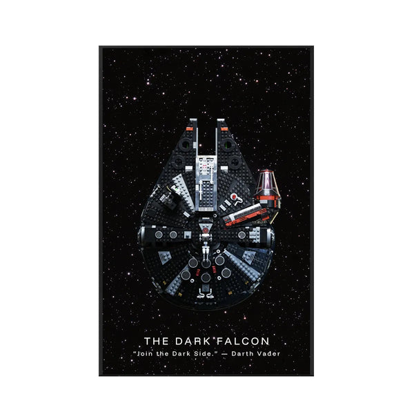 Wall Display Frame Compatible with Lego® Star Wars™ The Dark Falcon 75389 Style B