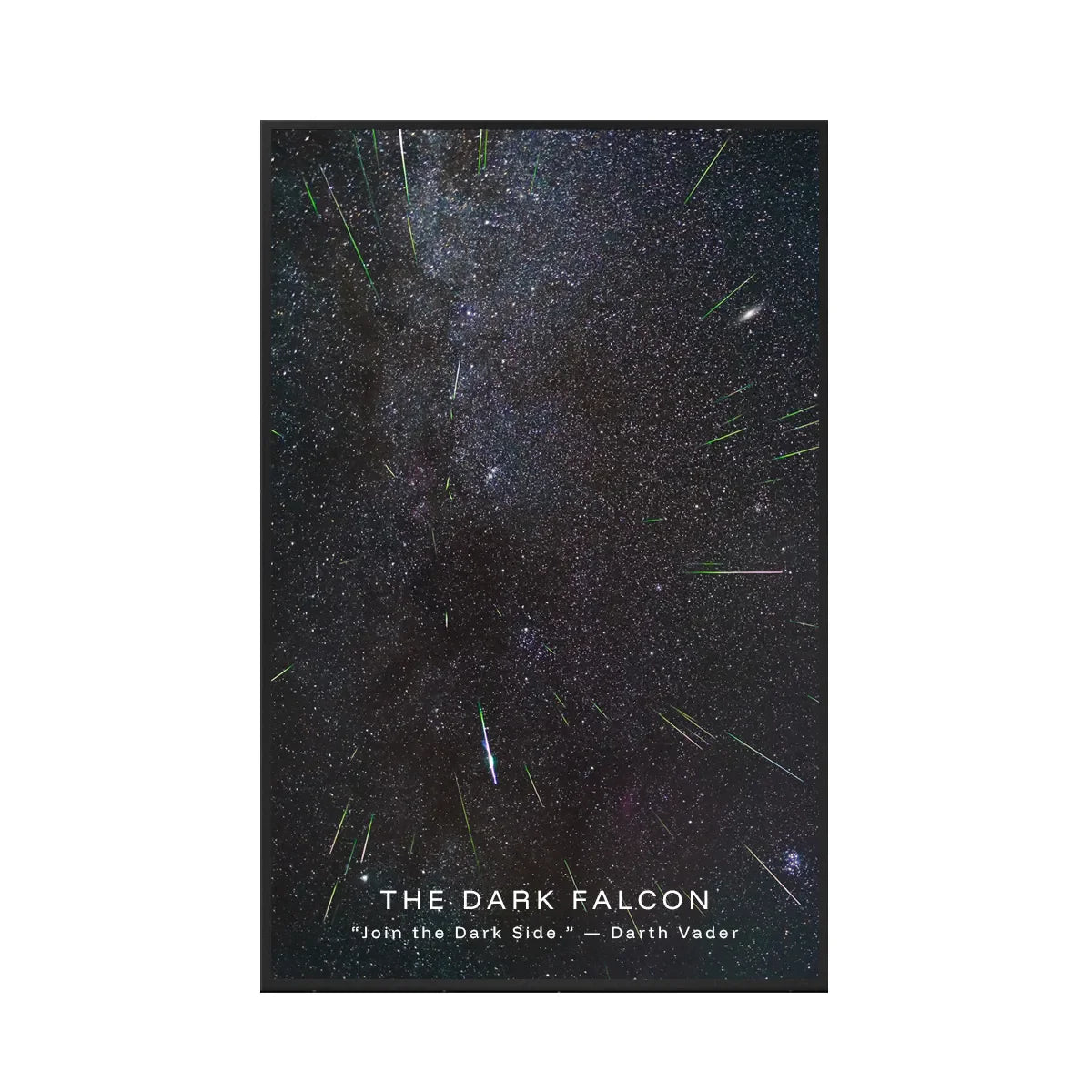 Wall Display Frame for LEGO® Star Wars™ The Dark Falcon 75389 | Galactic Shadows - View 2 - brkox