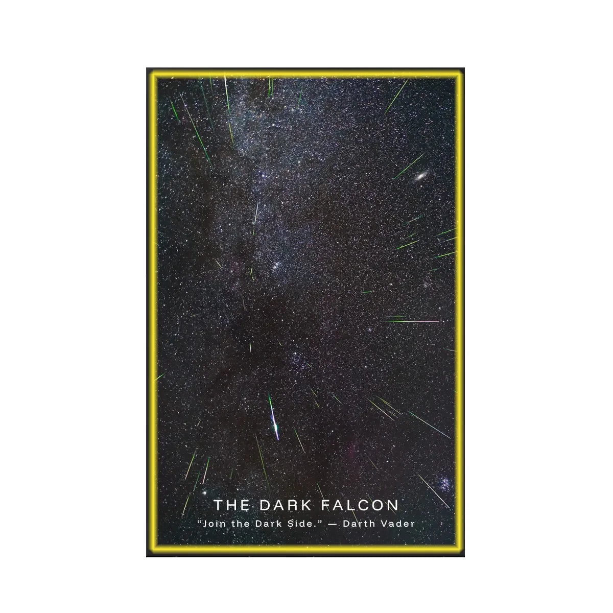 Wall Display Frame for LEGO® Star Wars™ The Dark Falcon 75389 | Galactic Shadows - View 4 - brkox