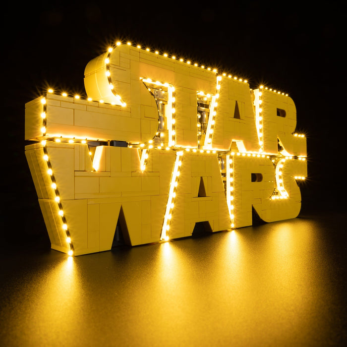 Light Kit Compatible with LEGO® Brick-Built Star Wars™ Logo Set 75407