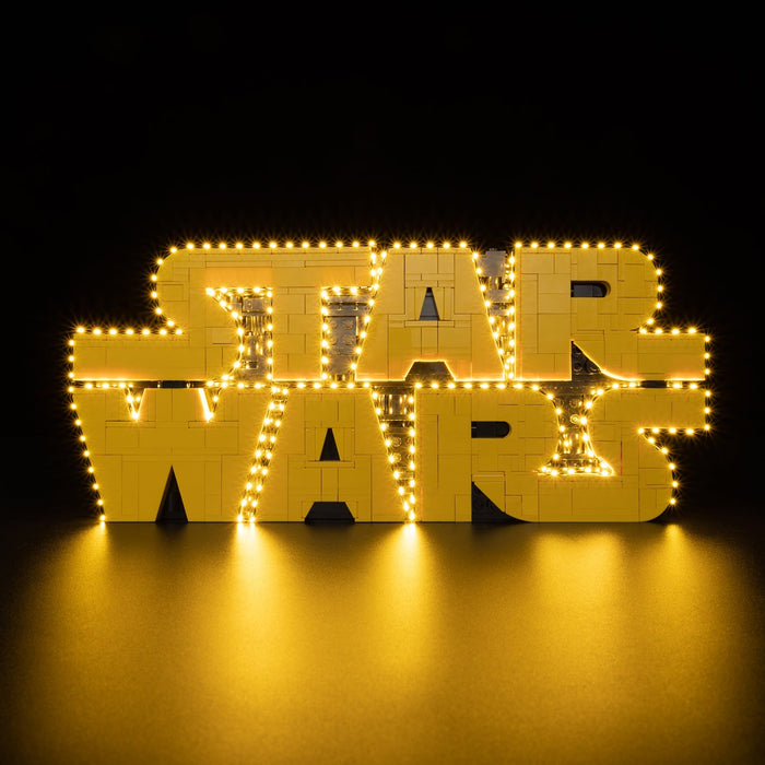 Light Kit Compatible with LEGO® Brick-Built Star Wars™ Logo Set 75407