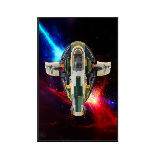 Wall Display Frame for LEGO® Star Wars™ Jango Fett’s Starship™ 75409 | Galactic Fury