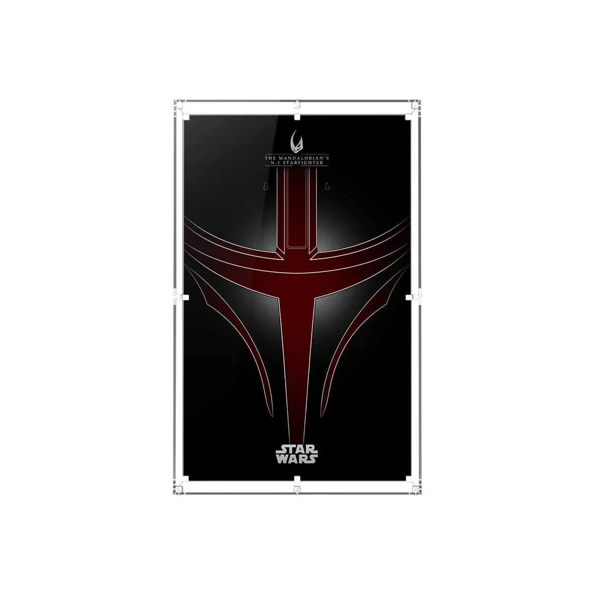 Wall Display Case for LEGO® Star Wars™ The Mandalorian N-1 Starfighter™ 75442 - View 3 - brkox