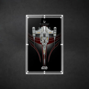 Wall Display Case for LEGO® Star Wars™ The Mandalorian N-1 Starfighter™ 75442