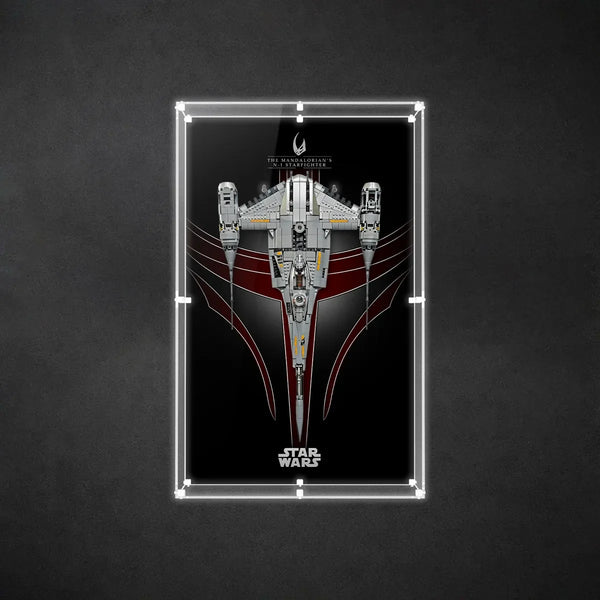 Wall Display Case for LEGO® Star Wars™ The Mandalorian N-1 Starfighter™ 75442