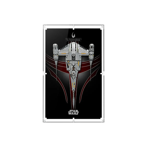 Wall Display Case for LEGO® Star Wars™ The Mandalorian N-1 Starfighter™ 75442