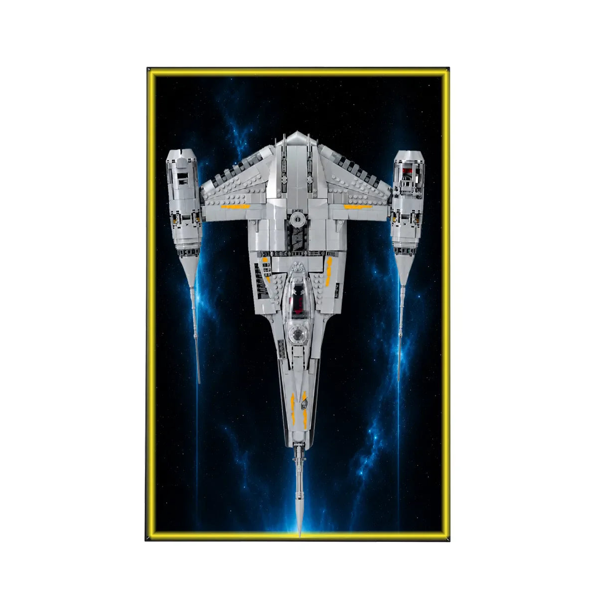 Wall Display Frame for LEGO® Star Wars™ The Mandalorian's N-1 Starfighter™ 75442