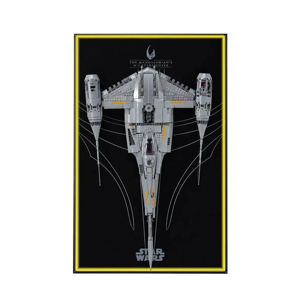 Wall Display Frame for LEGO® Star Wars™ The Mandalorian's N-1 Starfighter™ 75442