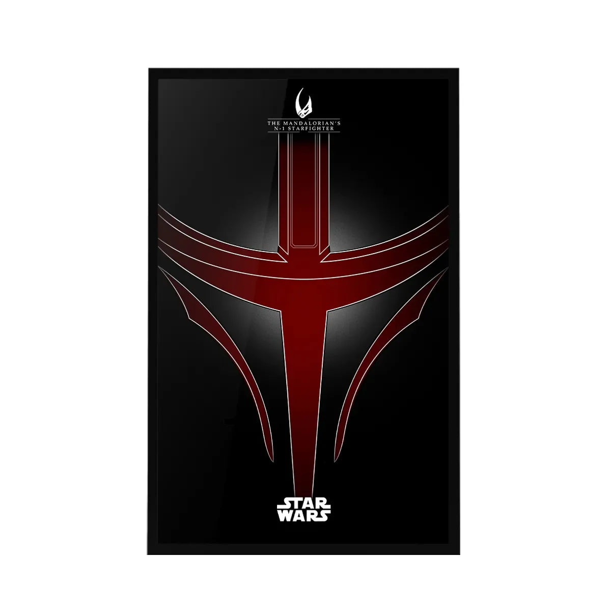 Wall Display Frame for LEGO® Star Wars™ The Mandalorian's N-1 Starfighter™ 75442 - View 12 - brkox