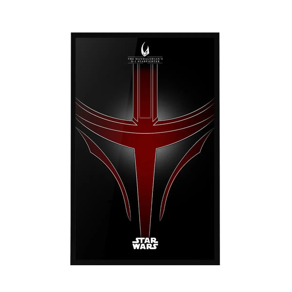 Wall Display Frame for LEGO® Star Wars™ The Mandalorian's N-1 Starfighter™ 75442