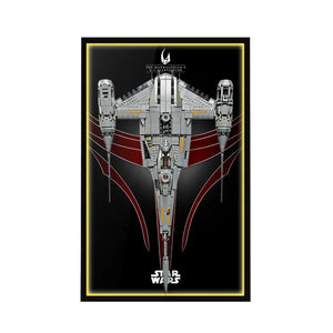 Wall Display Frame for LEGO® Star Wars™ The Mandalorian's N-1 Starfighter™ 75442