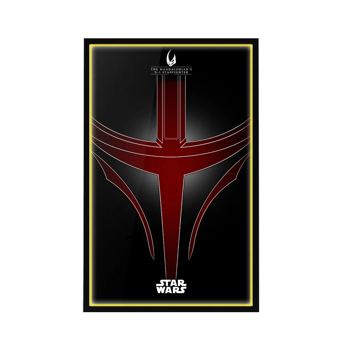 Wall Display Frame for LEGO® Star Wars™ The Mandalorian's N-1 Starfighter™ 75442 - View 13 - brkox
