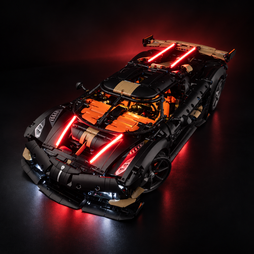 Light Kit Compatible with LEGO® Koenigsegg Sadair's Spear Megacar Set 42232