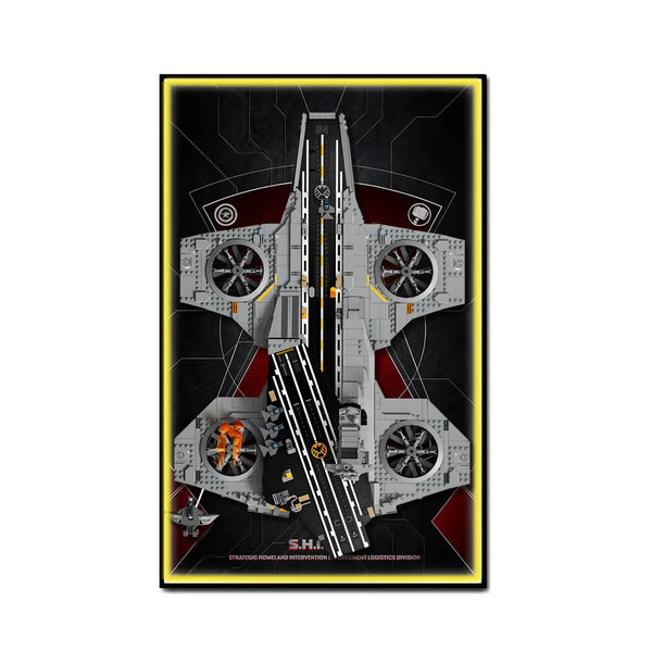 Wall Display Frame for LEGO® S.H.I.E.L.D. Helicarrier 76354