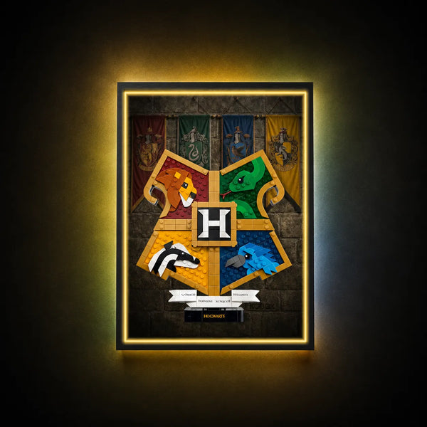Wall Display Frame for Lego® Hogwarts™ House Crest 76462