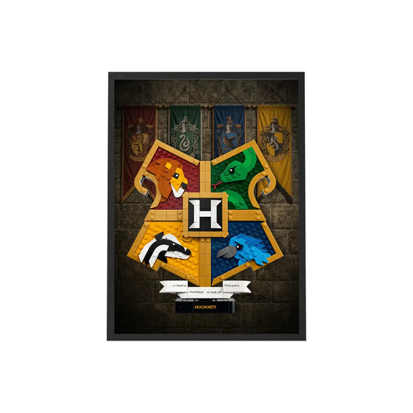 Wall Display Frame for Lego® Hogwarts™ House Crest 76462