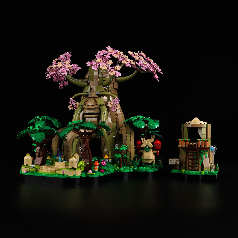 LEGO Great Deku Tree 77092 light kit before installation
