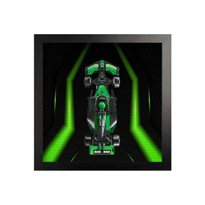Wall-Mount Display case for LEGO® Speed F1 series | Neon Circuit（77242-77251）