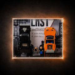 Wall Display Case for LEGO® The Fast and The Furious Toyota Supra MK4 and 1970 Dodge Charger R/T 77260/76912