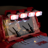 LEGO Jurassic Park Jeep Wrangler 77984 LED light kit view 10