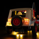 LEGO Jurassic Park Jeep Wrangler 77984 LED light kit view 12