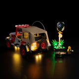 LEGO Jurassic Park Jeep Wrangler 77984 LED light kit view 4