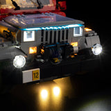 LEGO Jurassic Park Jeep Wrangler 77984 LED light kit view 8