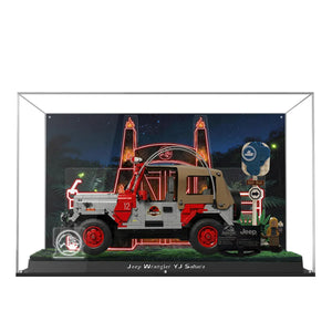 Acrylic Display Case for LEGO® Jurassic Park Jeep® Wrangler 77984