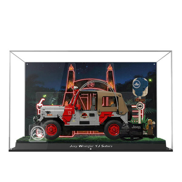 Acrylic Display Case for LEGO® Jurassic Park Jeep® Wrangler 77984