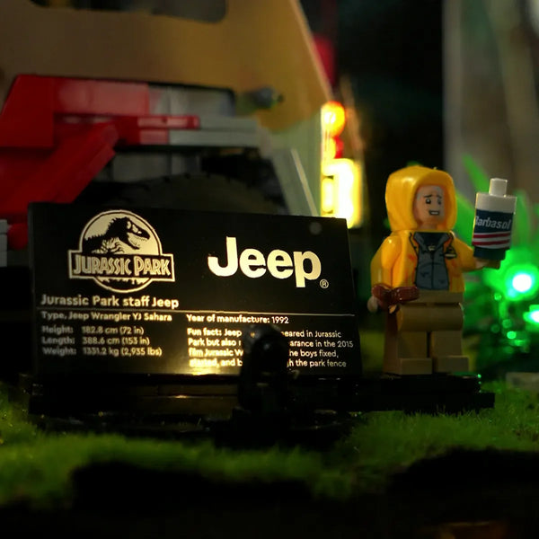 Acrylic Display Case for LEGO® Jurassic Park Jeep® Wrangler 77984