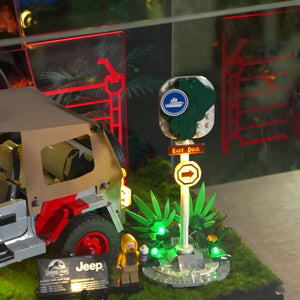 Acrylic Display Case for LEGO® Jurassic Park Jeep® Wrangler 77984
