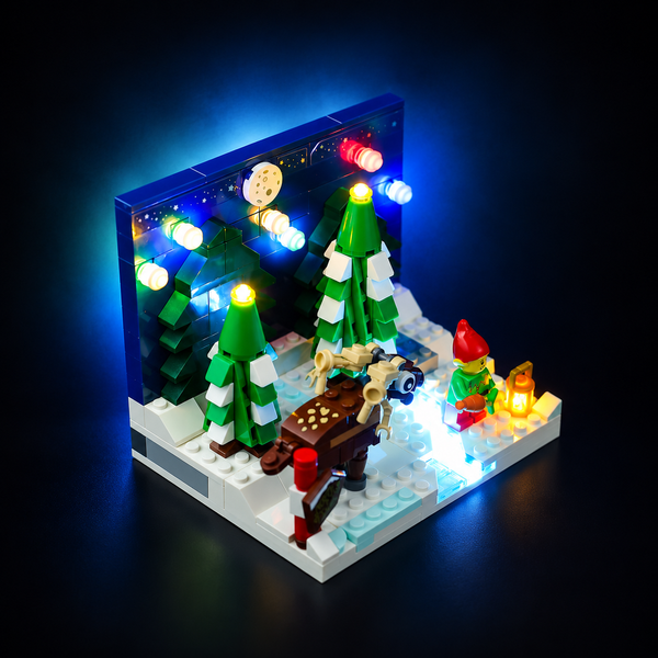 Light Kit Compatible with LEGO® Christmas Gift Set 40484