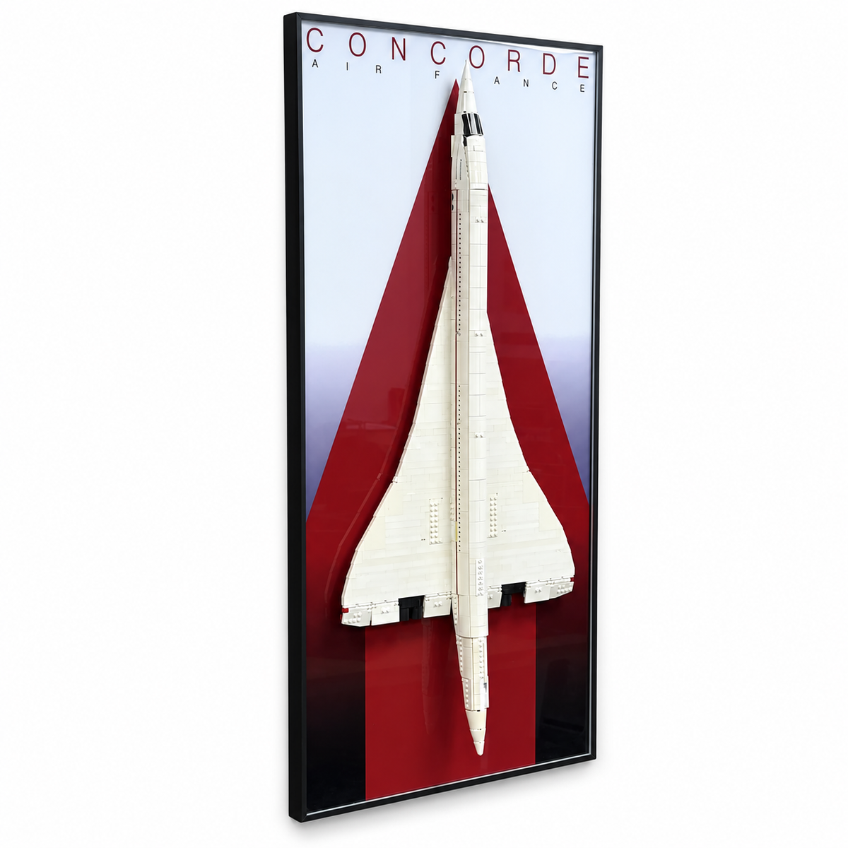 Wall Display Frame Compatible with LEGO® Icons Concorde Set #10318