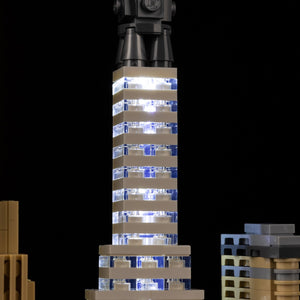 LEGO New York City 21028 light kit - detail shot