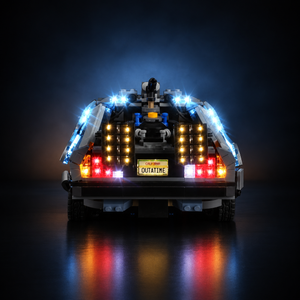 Light Kit Compatible with LEGO® Back to the Future™ Time Machine Set 10300