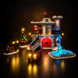 Light Kit Compatible with LEGO® Winter Village Fire Station Set 10263