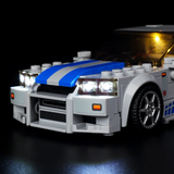 Light Kit Compatible with LEGO® Speed Champions 2 Fast & Furious Nissan Skyline GT-R (R34) Set 76917