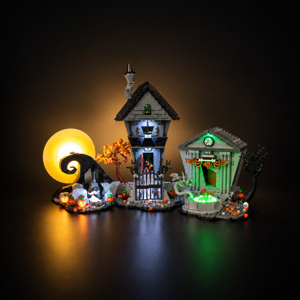Light Kit Compatible with LEGO® Disney Tim Burton's The Nightmare Before Christmas Set 21351