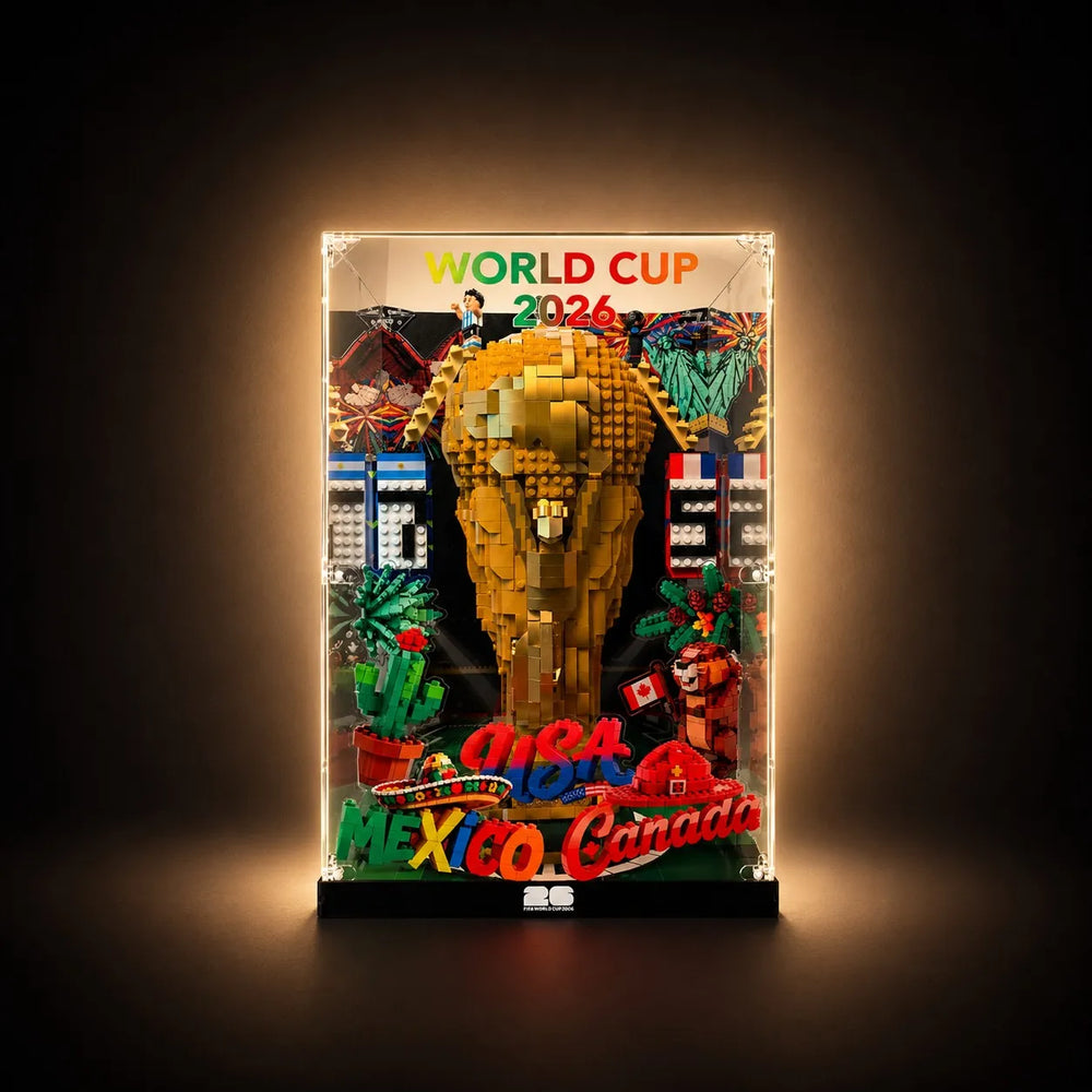Acrylic Display Case for LEGO® FIFA World Cup™ Official Trophy 43020 | 2026 World Cup Celebration