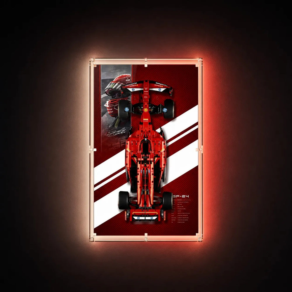 Active View LEGO® Technic™ F1 Ferrari SF-24 42207 Display Case with LED -brkox