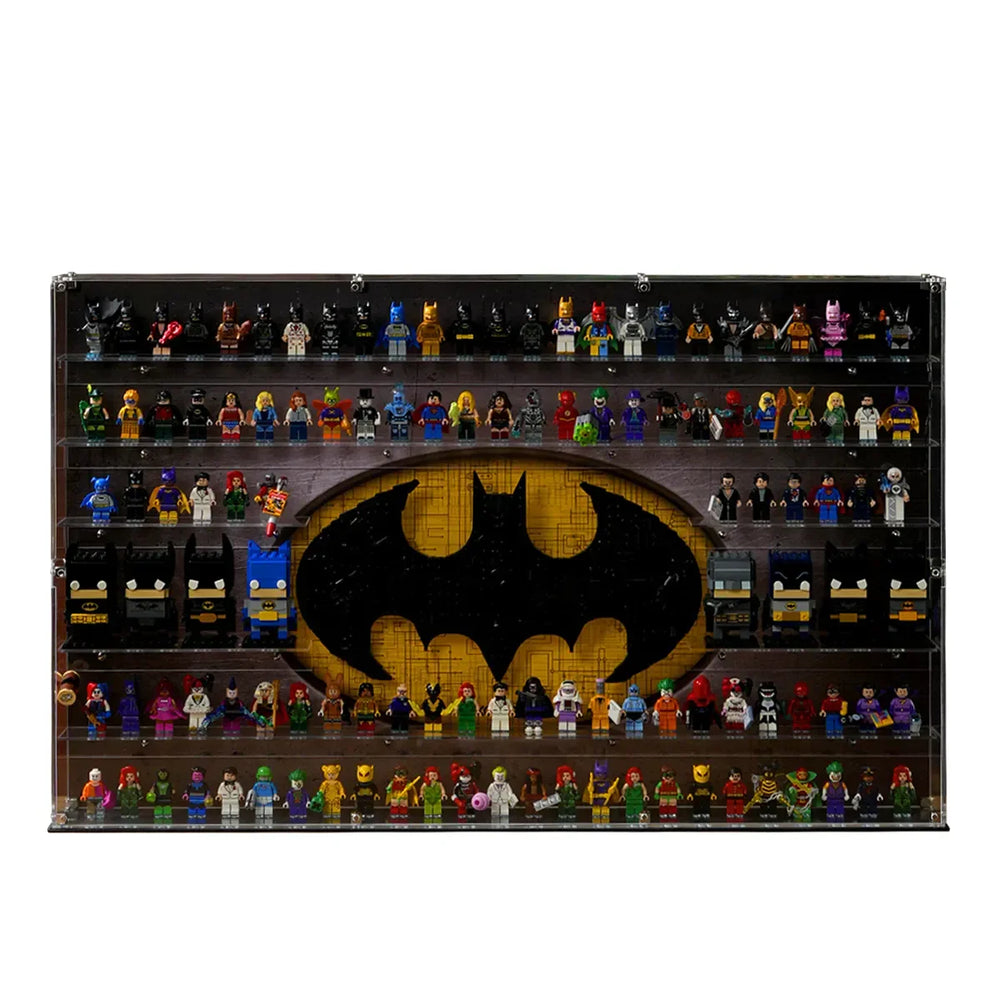 Wall Display Case for Up to 124 LEGO® DC Minifigures